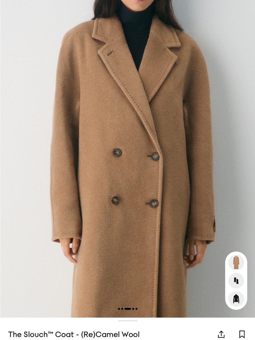 Aritzia Slouch™ Trench Coat in Camel